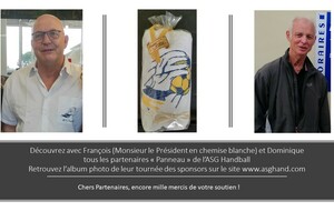 Des &quot;commerciaux&quot; plein d'attention : Merci Dom et François et mille mercis à nos partenaires
