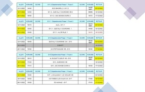 Les calendriers jeunes phase 1