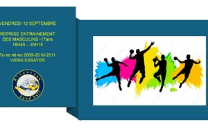 Reprise des entrainements des -17