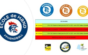 Ecole de Hand : Programme de décembre