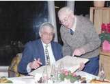 2001 Signature du Livre d'Or avec Jean-Lou Pain, Maire de Gournay