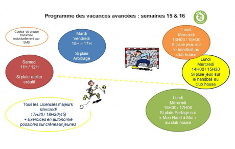 Programme Vacances Avril
