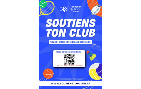 Nouvelle campagne Soutiens ton club